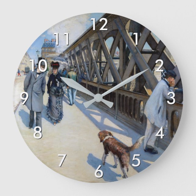 Relógio Grande Gustave Caillebotte - Le Pont de l'Europe (Frente)