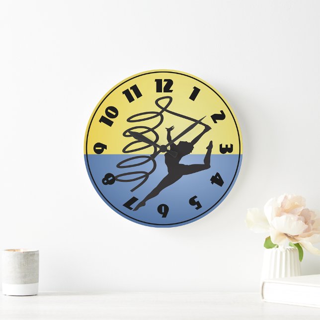 Relógio Grande Gymnastics Ribbon Routine Clock (Criador carregado)