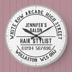 Relógio Grande Hairdresser Salon Wall Clock