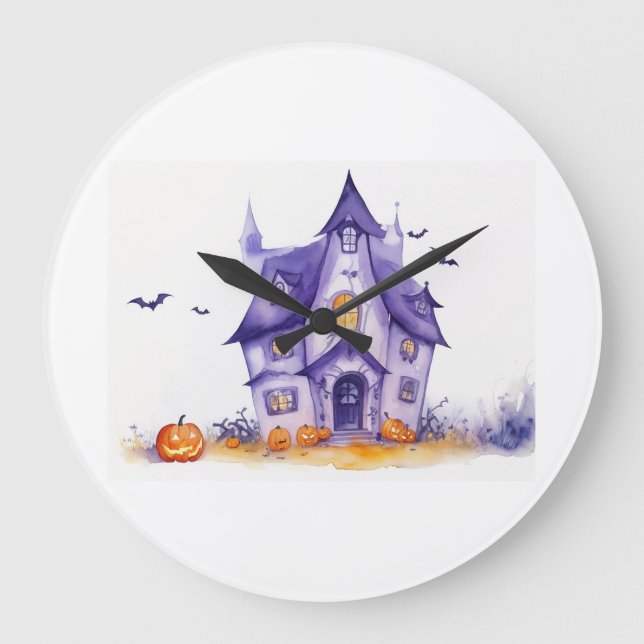 Relógio Grande Halloween Estiletado Alta Qualidade (Frente)