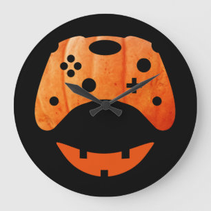 RELÓGIO GRANDE HALLOWEEN FUNNY GAMER
