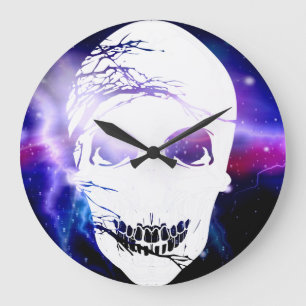 Relógio Grande Halloween Skull nº 7