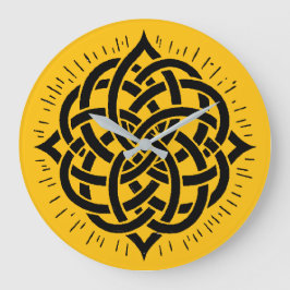 Relógio Grande Harmonia Infinita: Arte Sagrada de Símbolo Celta d