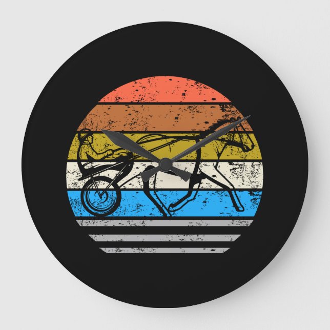 Relógio Grande Harness Horse Racing Vintage (Frente)