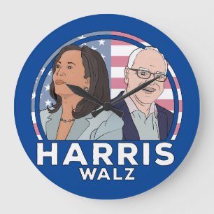 Relógio Grande Harris Walz Election