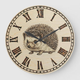 Relógio Grande  Hedgehog Wall Clock 