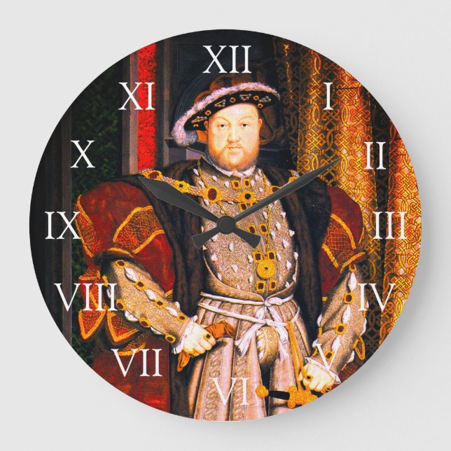 Relógio Grande Henry VIII Tudors História Rei Inglaterra seis Esp (Frente)