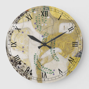 Relógio Grande Hidra (serpentes de água I) por Gustav Klimt