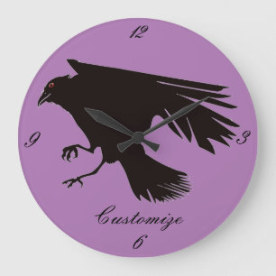 Relógio Grande Hippie Groovy Psychedelic Design Thunder_Cove