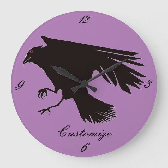 Relógio Grande Hippie Groovy Psychedelic Design Thunder_Cove (Frente)