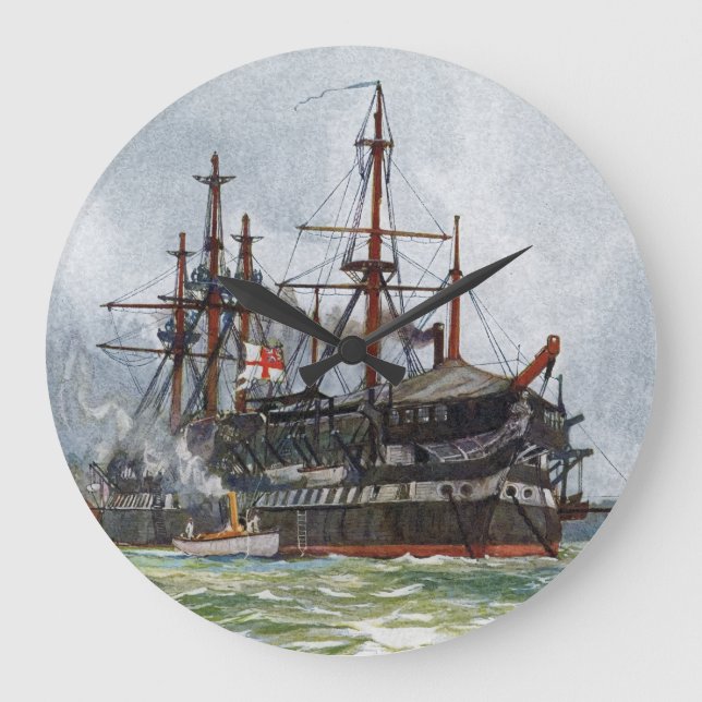 Relógio Grande HMS Implacable um navio de terceira classe de 74 c (Frente)