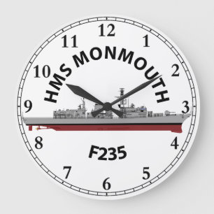 RELÓGIO GRANDE HMS MONMOUTH - F235 - TIPO 23 CLOCK GRANDE