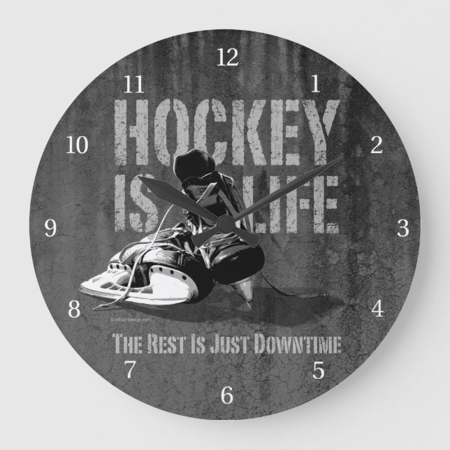 Relógio Grande Hockey É A Vida (Frente)