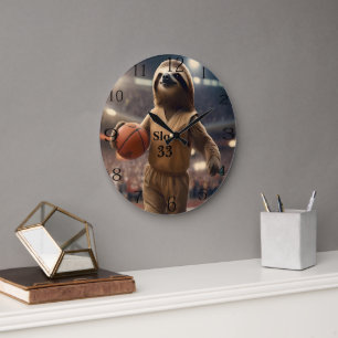 Relógio Grande Hoops and Hangs: The Slam Dunking Sloth,