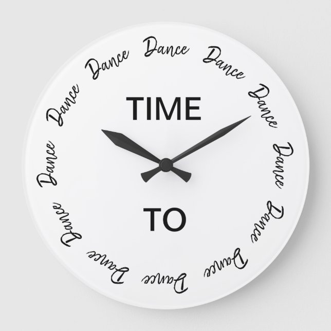 Relógio Grande Hora de dançar (Frente)