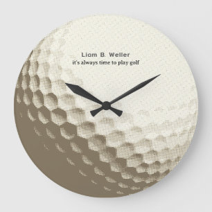 Relógio Grande Hora de Jogar Golfe