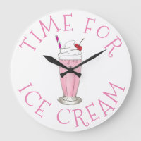 Hora Do Sorvete De Morango Rosa Agitar Milkshake