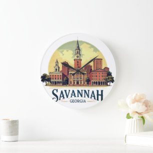 Relógio Grande Horizonte de Savannah Geórgia
