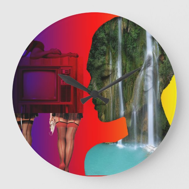 Relógio Grande Horloge en Acrylique (Frente)