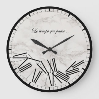Relógio Grande Horloge murale - Le temps qui passou... Effet marb