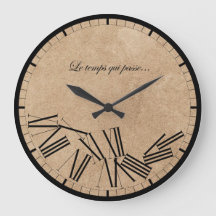 Horloge murale - Le temps qui passou... Effet papi