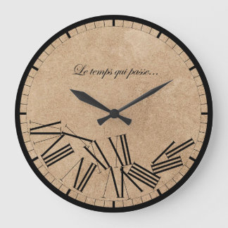 Relógio Grande Horloge murale - Le temps qui passou... Effet papi
