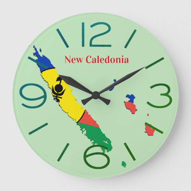 Relógio Grande Horloge murale rond Nova Caledónia (Frente)