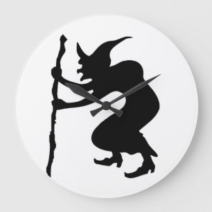 RELÓGIO GRANDE HUNCHBACK HALLOWEEN WITCH