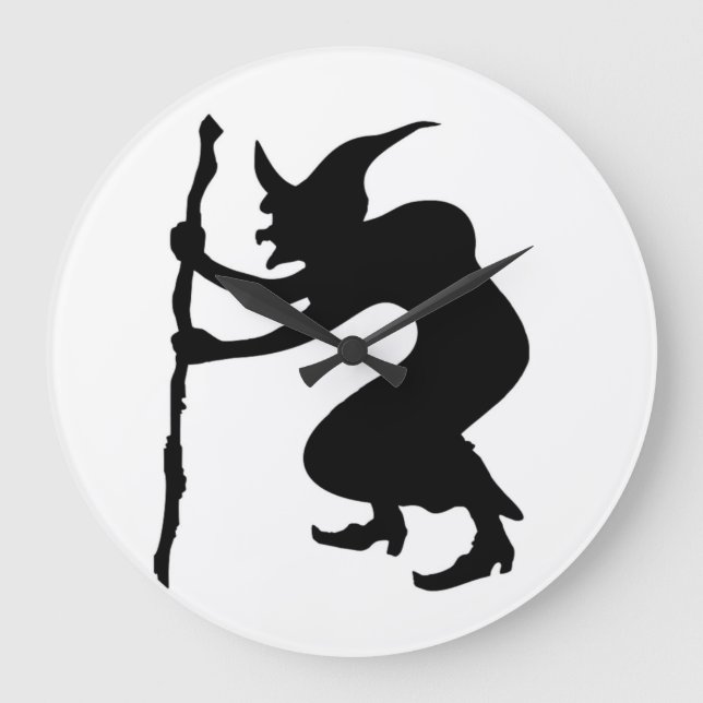 RELÓGIO GRANDE HUNCHBACK HALLOWEEN WITCH (Frente)