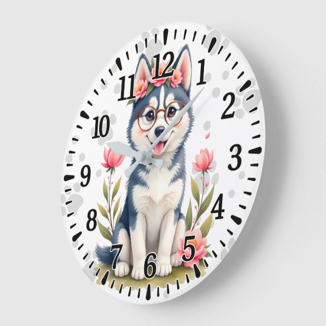 Relógio Grande Husky do Alasca (Ângulo)