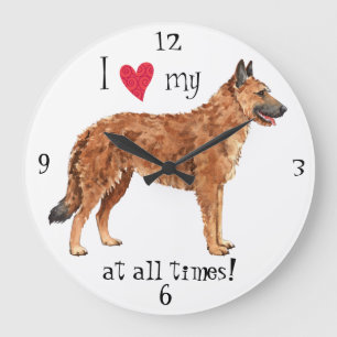 Relógio Grande I Love my Belgian Laekenois