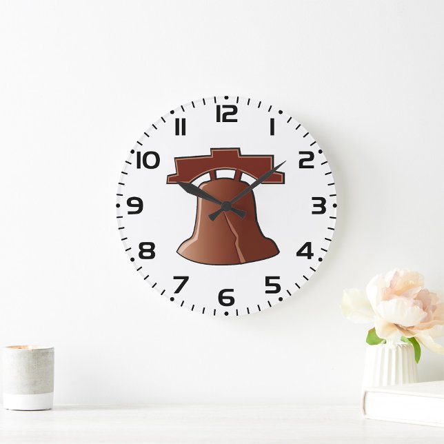 Relógio Grande Ícone Filadélfia Patriótico do Bell de Liberdade M (Criador carregado)