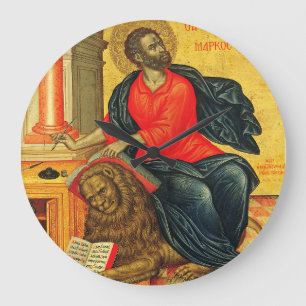 Relógio Grande ícone ortodoxo de São Marcos Evangelista