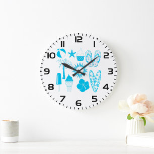 Relógio Grande Ícones de Verão