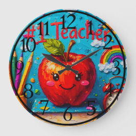 Relógio Grande Ilustração de Apreciação de Professores #1