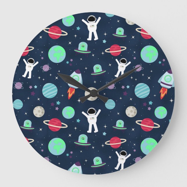Relógio Grande ilustração de padrão espacial (Frente)