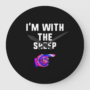 Relógio Grande Im Com Ovelha Tie Dye   Cachorro Halloween Present