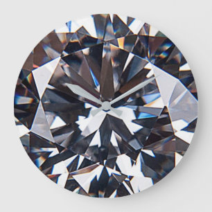 Relógio Grande Imagem de Gem de Diamante Elegante