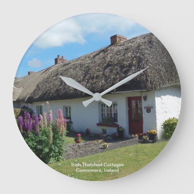 Relógio Grande Imagem irlandesa para Wall Clock (Frente)