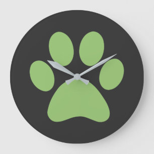 Relógio Grande Impressão de Paw 