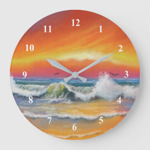 Relógio Grande Incandescendência - Arte por Aquarela -