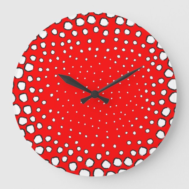 Relógio Grande Inscrita por penas de faisão vermelhas (Frente)