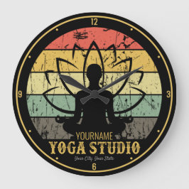 Relógio Grande Instrutor de Malhação do Yoga Studio Personalizado