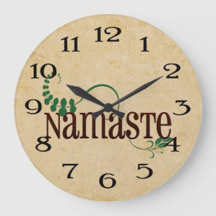Relógio Grande Ioga de Namaste