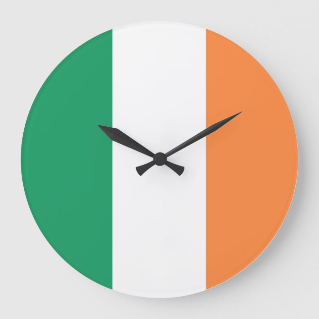 Relógio Grande Ireland flag  (Frente)