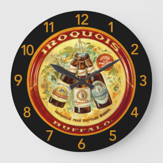 Relógio Grande Iroquois Vintage Round Clock - Buffalo, NY