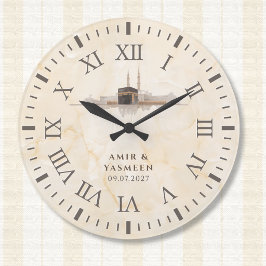 Relógio Grande Islamic Kaaba Decor | Muslim Wedding Gift