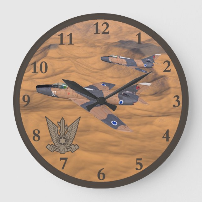 Relógio Grande Israel Super Mystères Sobre O Deserto (Frente)