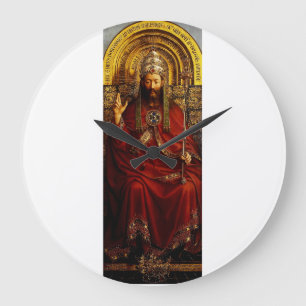 Relógio Grande Jan van Eyck Deus Pai no Trono Arte Fina