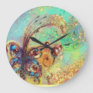 RELÓGIO GRANDE JARDIM DAS SOMBRAS PERDIDAS, PLANTA DE BORBOLETA M